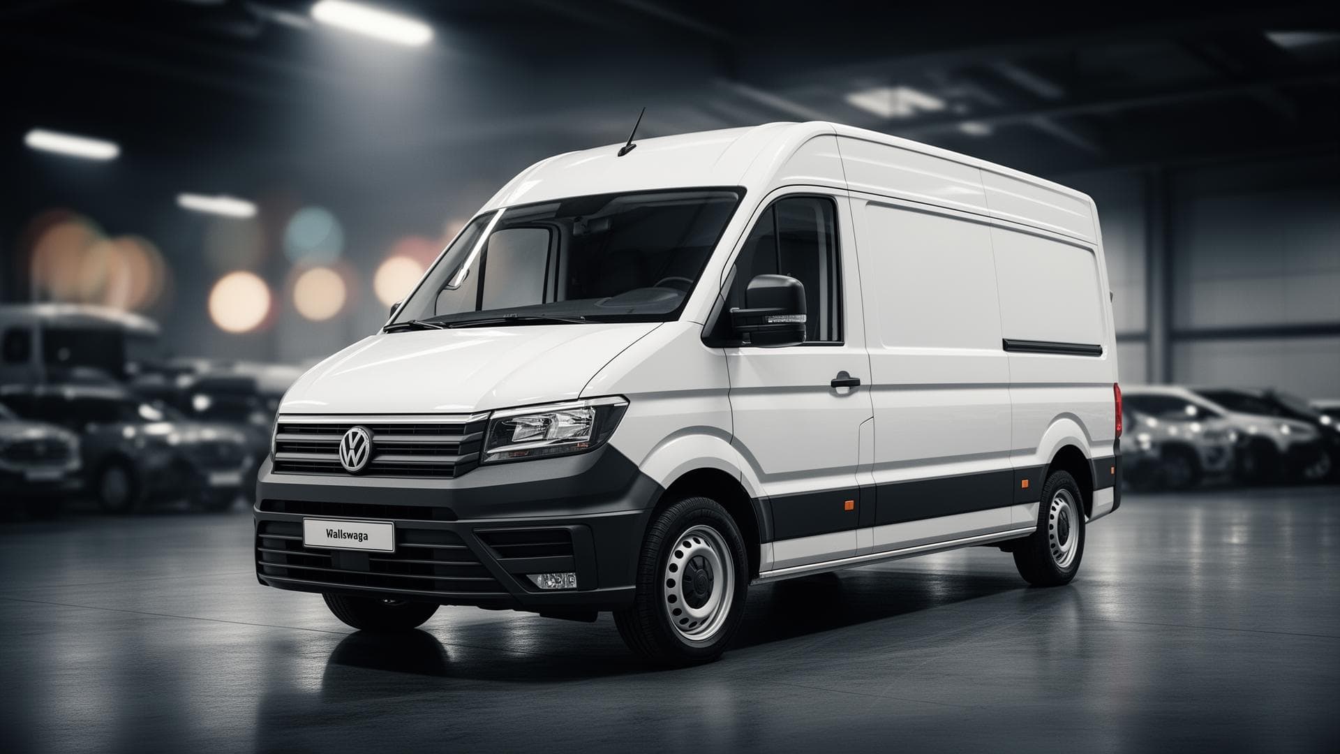 Quality used commercial van on a professional forecourt